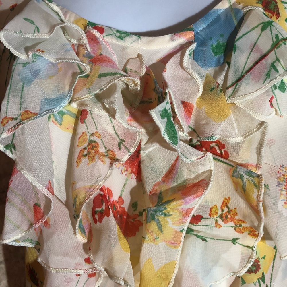 Robbie Bee Ruffle-Front Braid-Back Dress - Picture 3 of 16